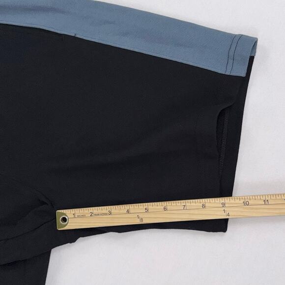 NWOT American Giant Colorblock Sweatshort Men's Medium Black Blue USA - Picture 9 of 11